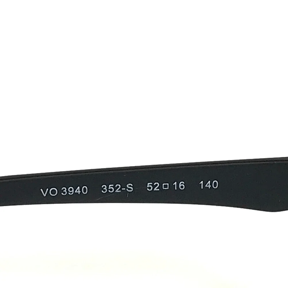 Vogue Eyeglasses Frames VO 3940 352-S Black Silver Square Full Rim 52-16-140